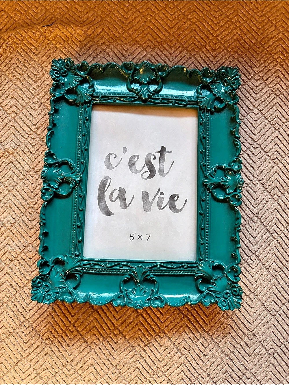 Ornate Green 5 x 7 Picture Frame
